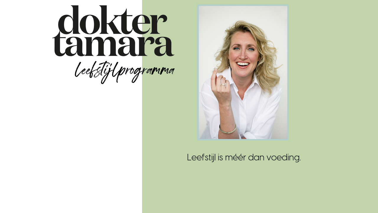 Leefstijlprogramma - Dokter Tamara