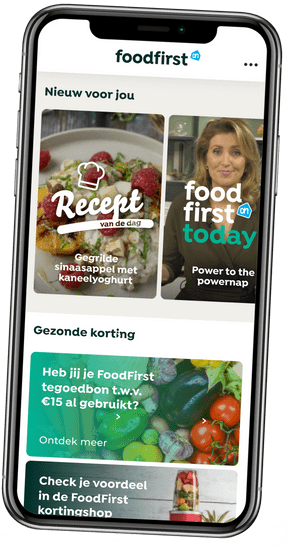 De FoodFirst Leefstijlcoach app met tips van huisarts Tamara de Weijer