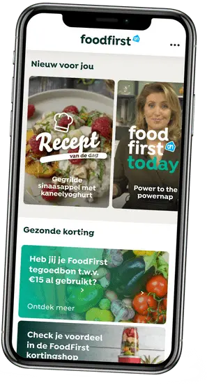 De FoodFirst Leefstijlcoach app met tips van huisarts Tamara de Weijer