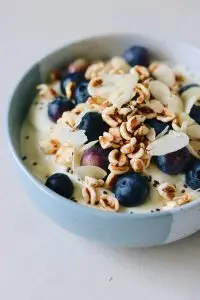 Yoghurt bowl met blauwe bessen recept van Dokter Tamara