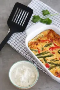 Frittata met groene asperges en ricotta recept van Dokter Tamara