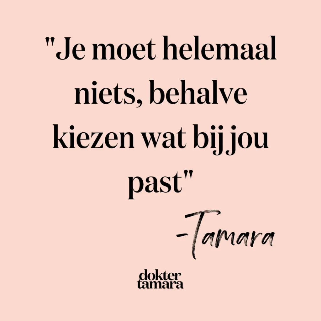 Quote op review pagina van Dokter Tamara