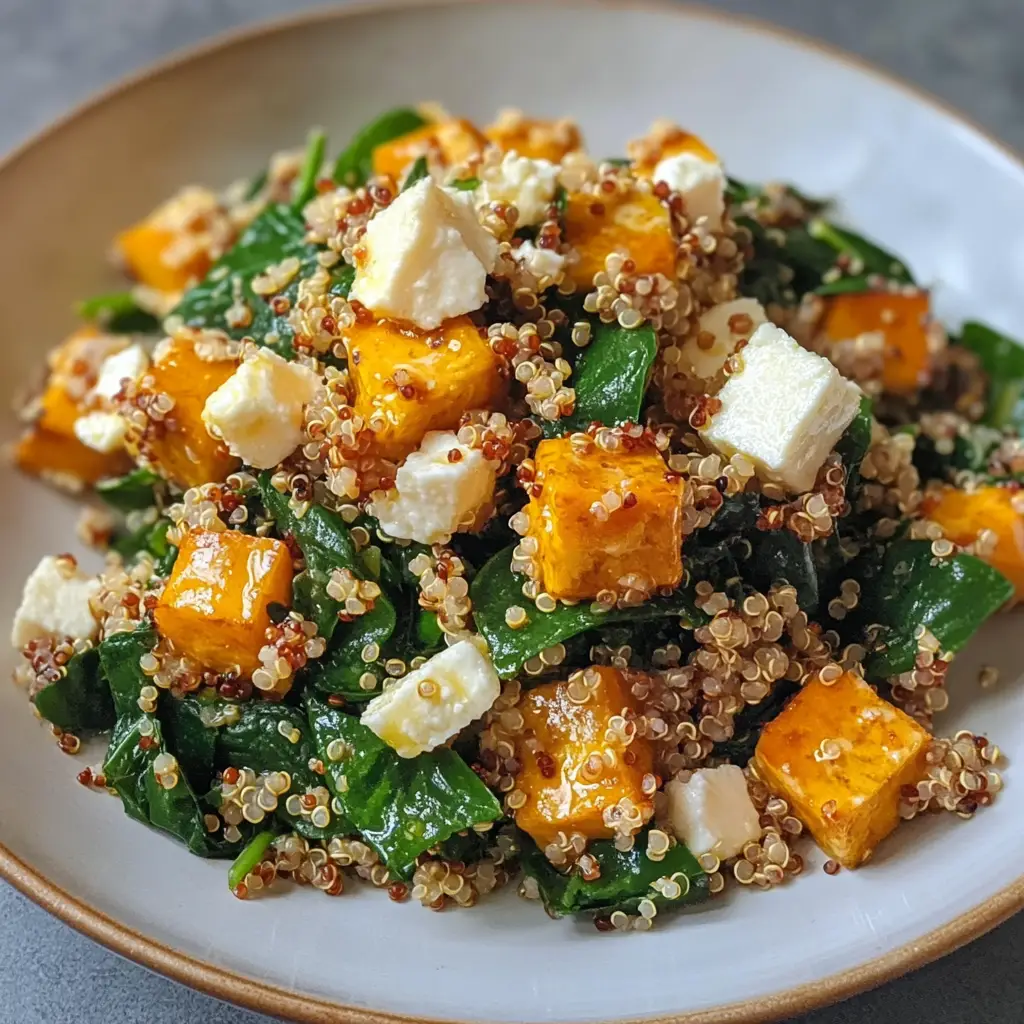 Salade met geroosterde pompoen en quinoa